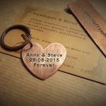 Personalised Heart Keyring