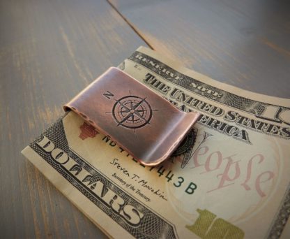 Compass Money Clip